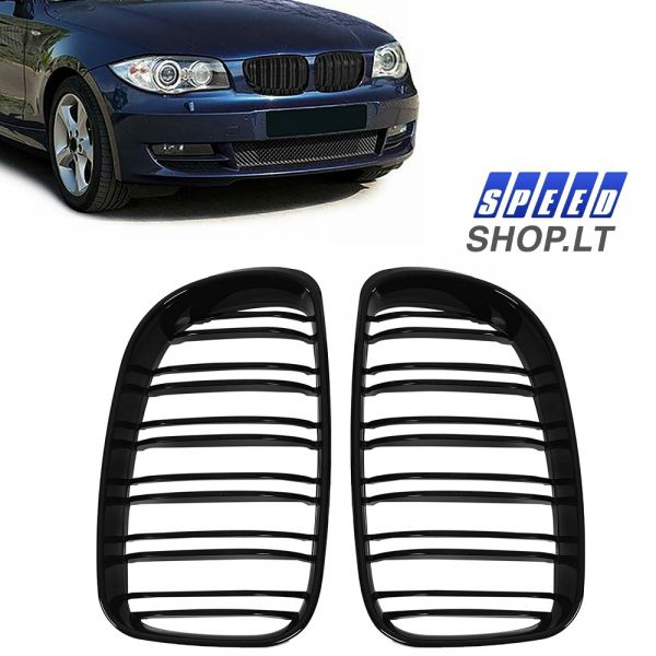 BMW 1 (E81 E87 E82 E88) dvigubos grotelės
